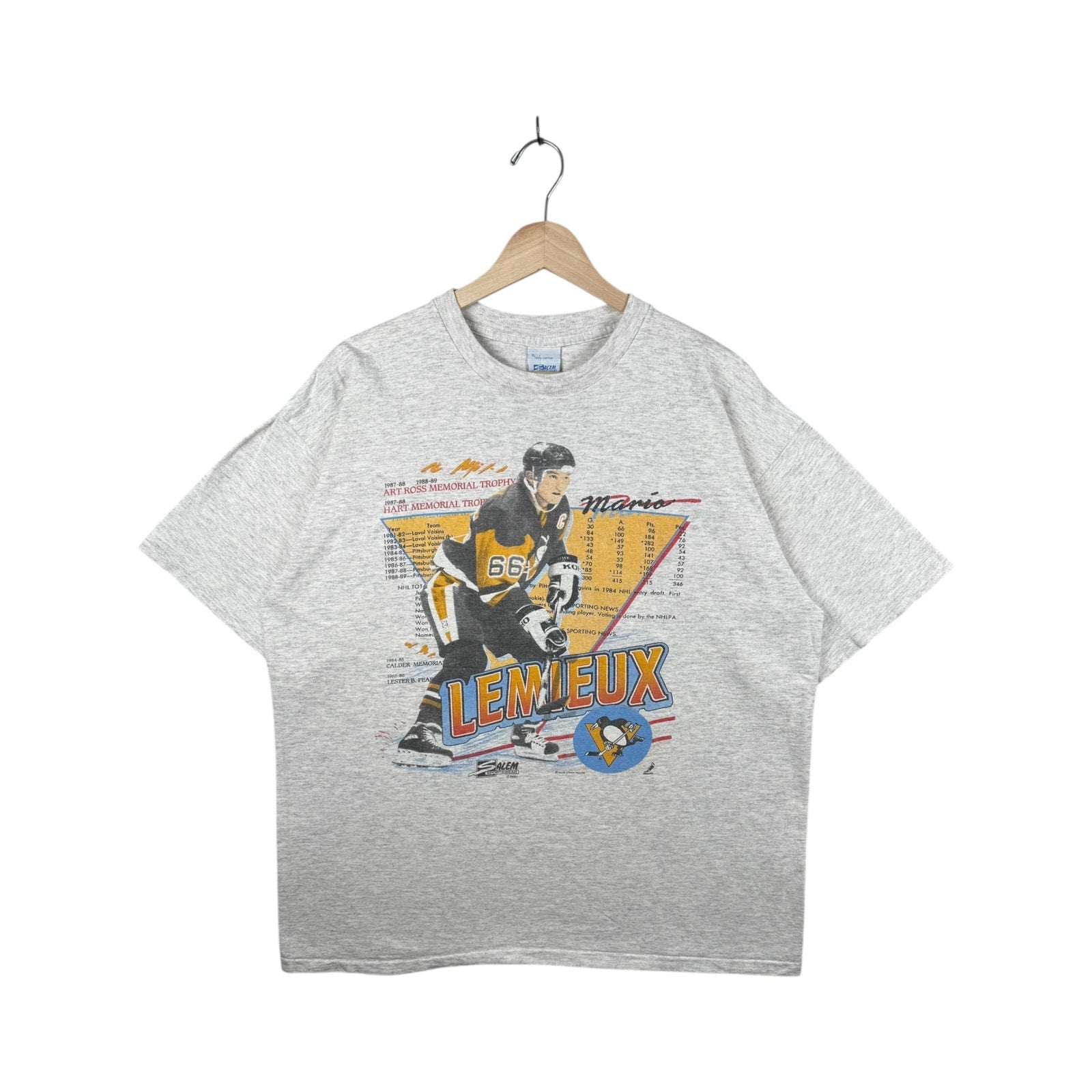 Vintage 90s Mario Lemieux Pittsburgh Penguins NHL T-Shirt