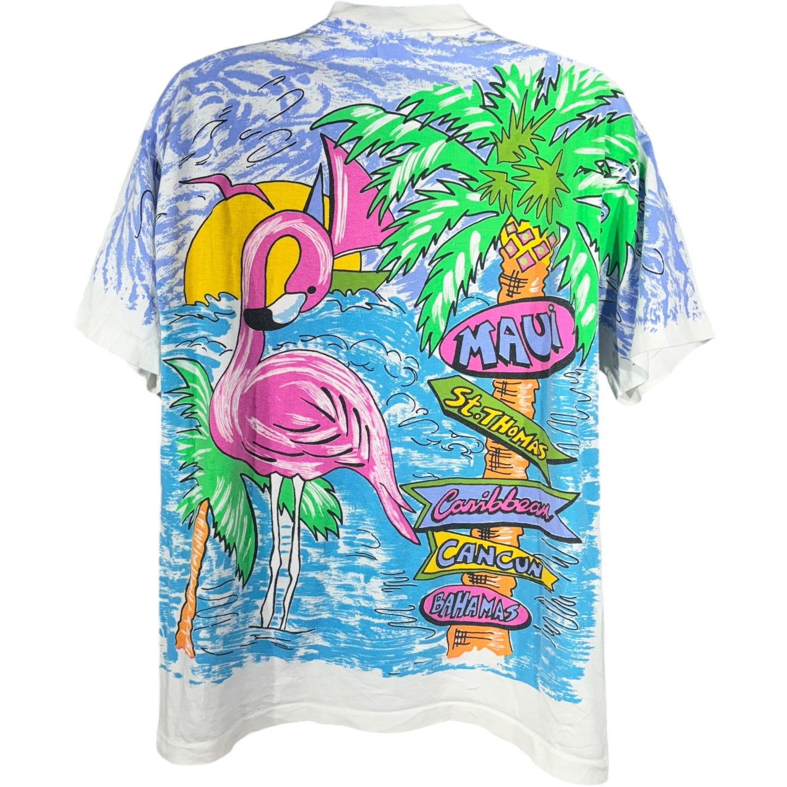 Vintage Flamingo AOP Tee 90s