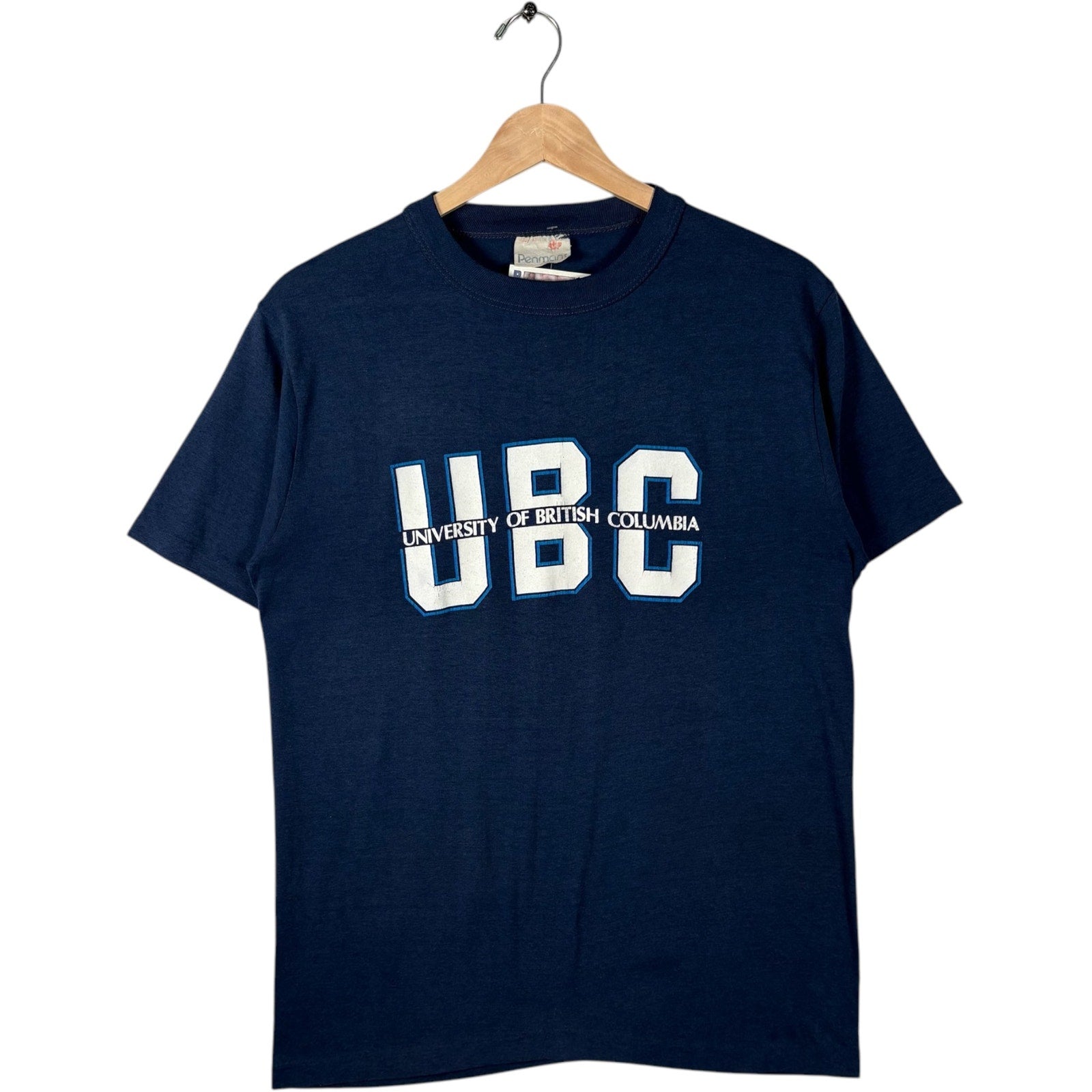 Vintage University Of British Columbia Spellout Tee 90s