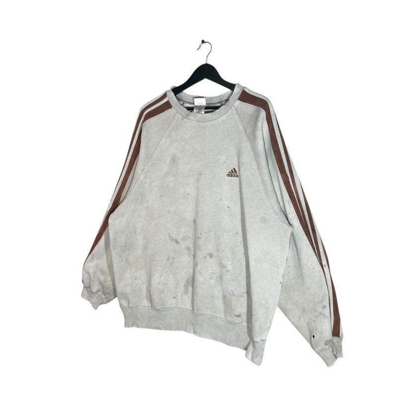 Vintage Adidas Mini Logo Striped Crewneck