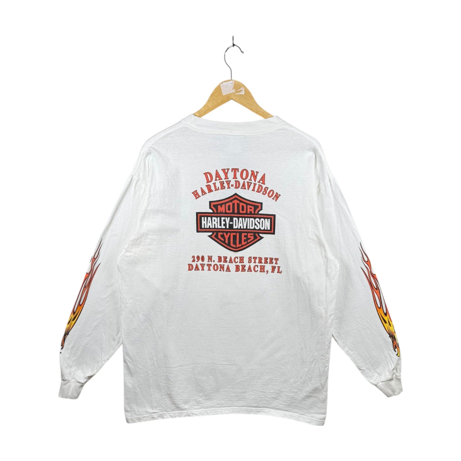 Vintage Harley Davidson Daytona Beach Long Sleeve T Shirt