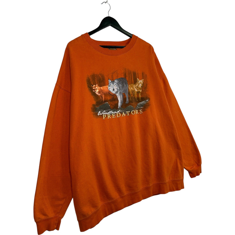 Vintage "Woodland Predators" Wolves Crewneck