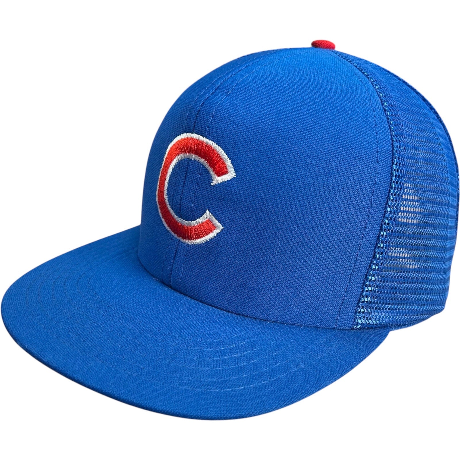 Vintage Chicago Cubs Logo Trucker MLB Snapback Hat