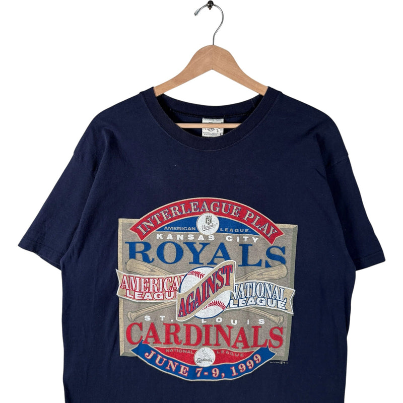 Vintage KC Royals VS St. Louis Cardinals MLB Tee 1999