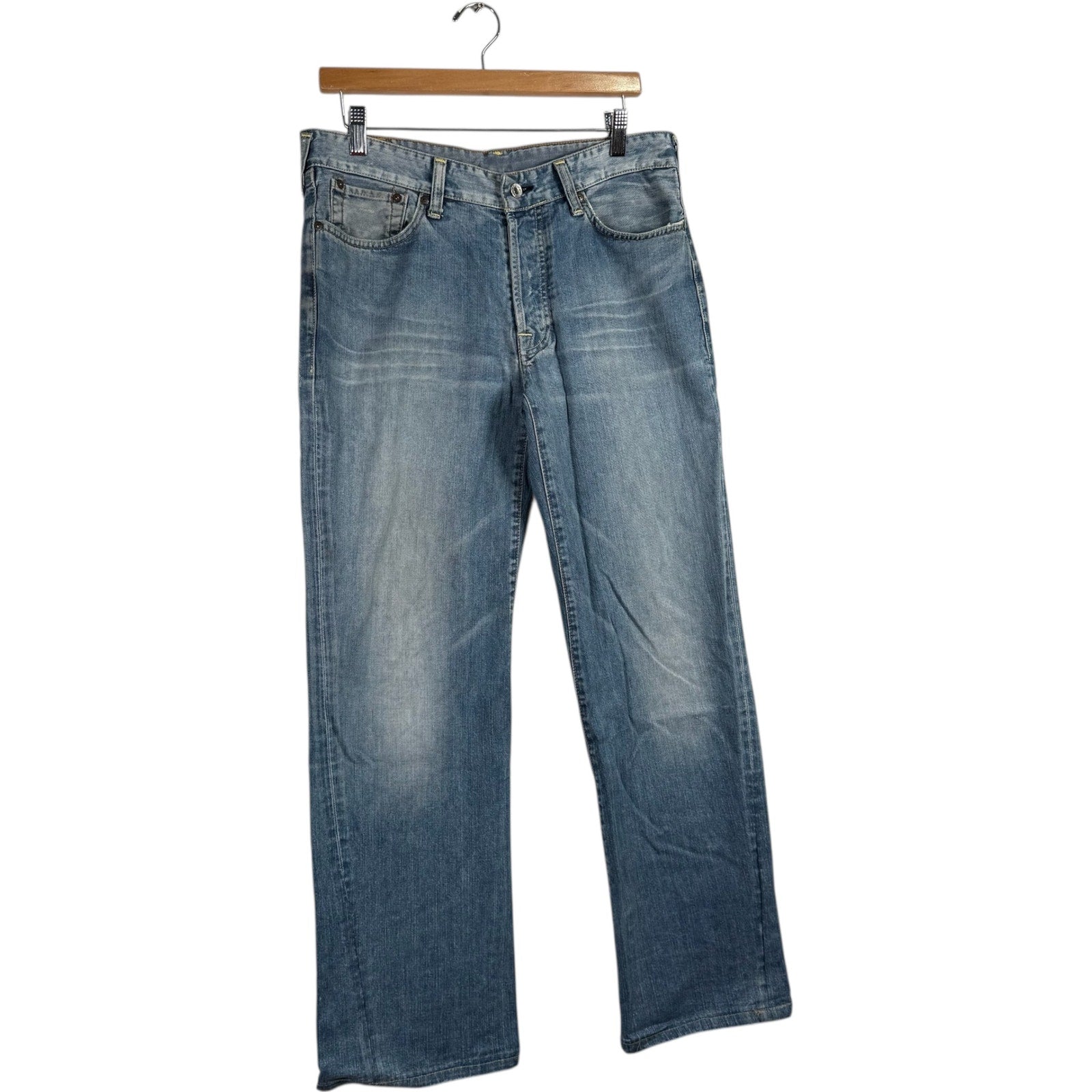 Y2K Evisu Straight Leg Denim Jeans 33x29