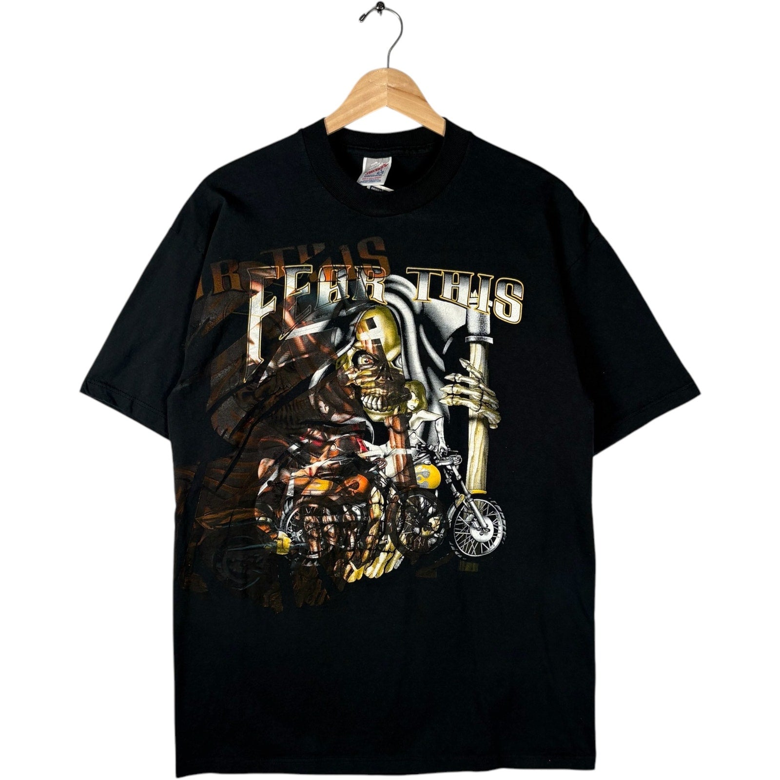 Vintage "Fear This" Spring Run Motorcycle Tee 1999