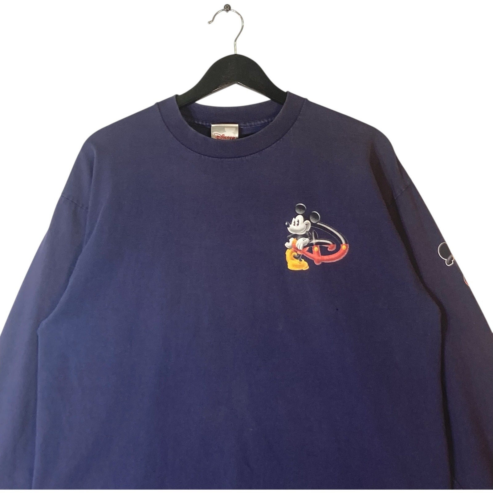 Vintage Disney Mini Logo Sleeve Spellout Long Sleeve