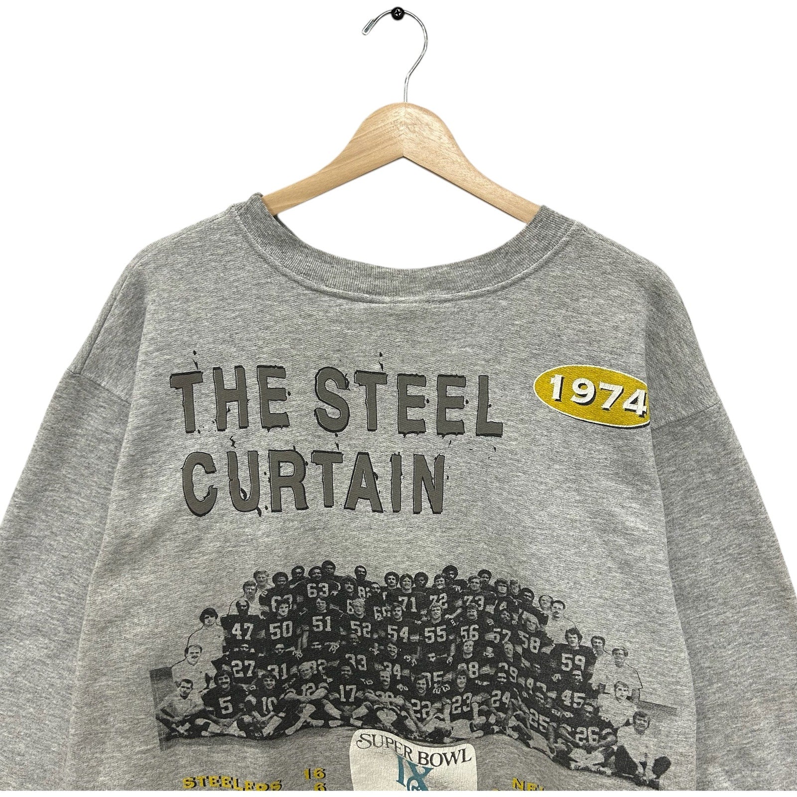 Vintage Pittsburgh Steelers "The Steel Curtain" NFL Crewneck 90s