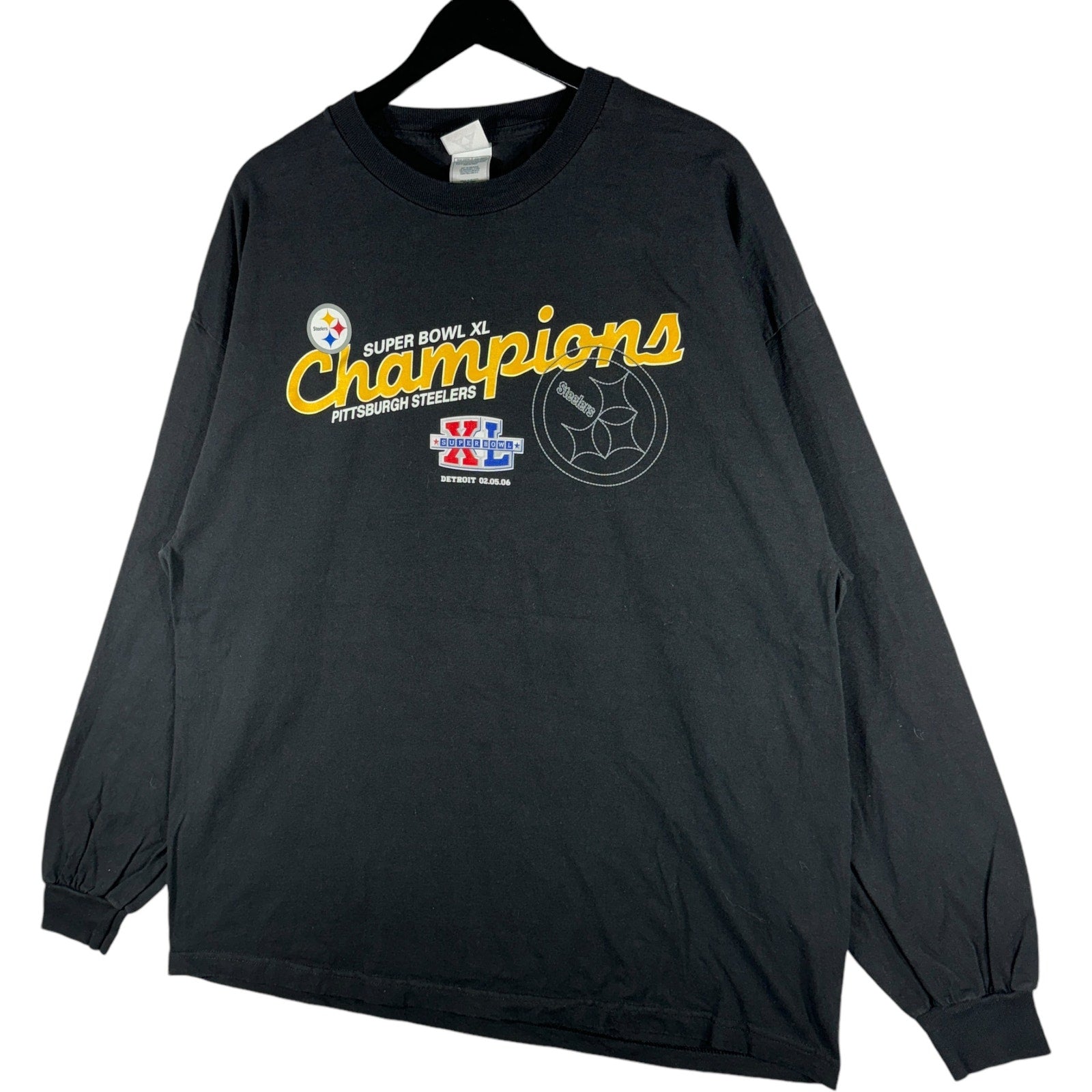 Vintage Pittsburgh Steelers SuperBowl XL Champions Long Sleeve