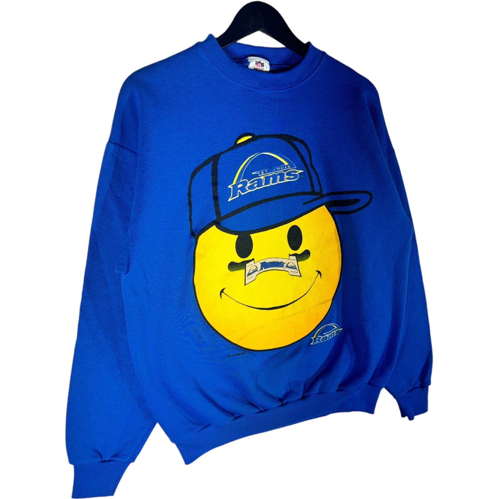 Vintage NFL St. Louis Rams Smiley Crewneck