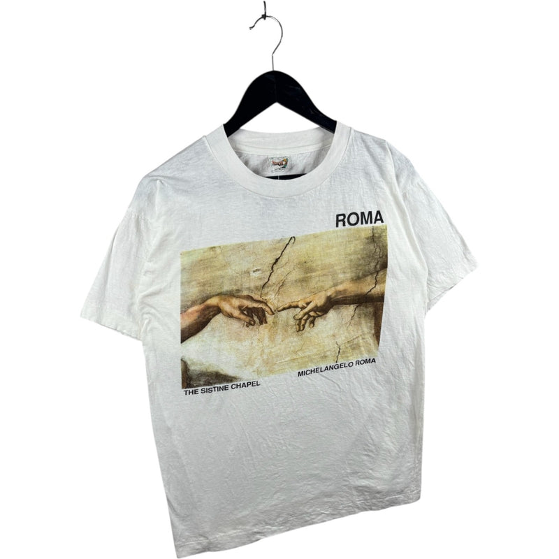 Vintage Michelangelo Roma The Creation Graphic T-Shirt