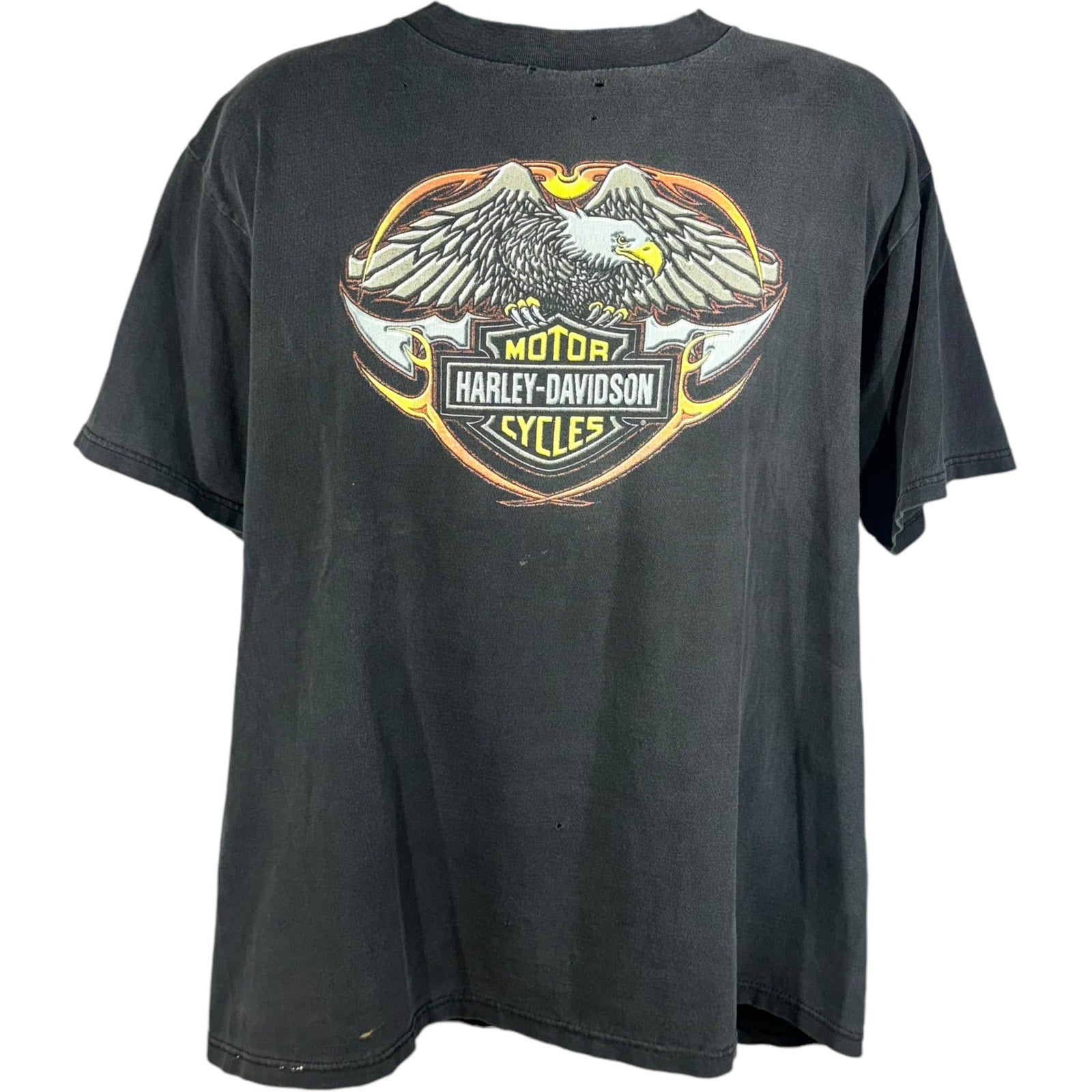 Vintage Flaming Eagle Harley Davidson Tee 90s