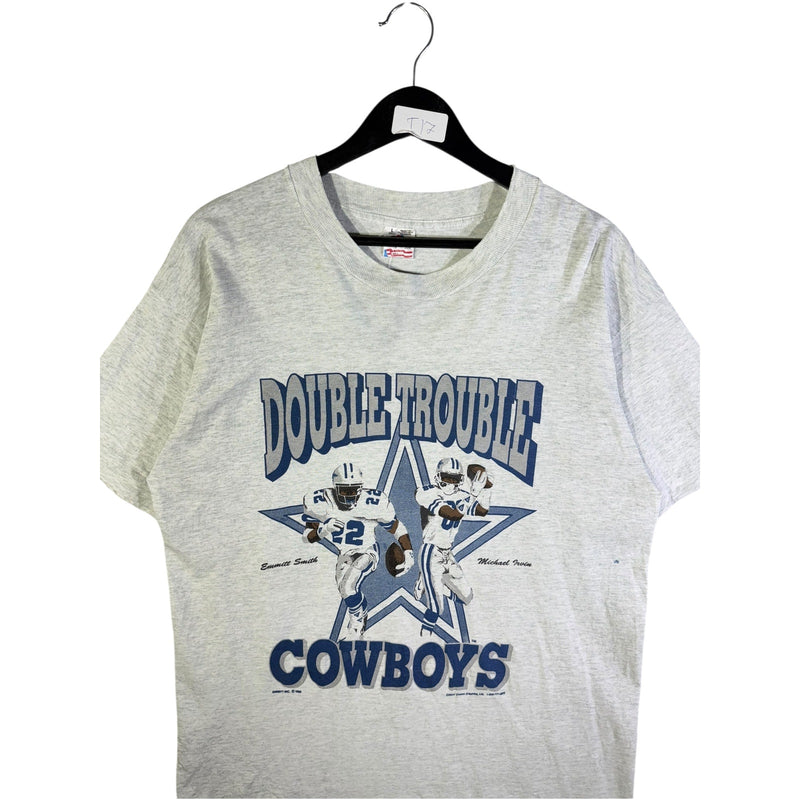 Vintage Dallas Cowboys Double Trouble Emmitt Smith Michael Irvin NFL T-Shirt