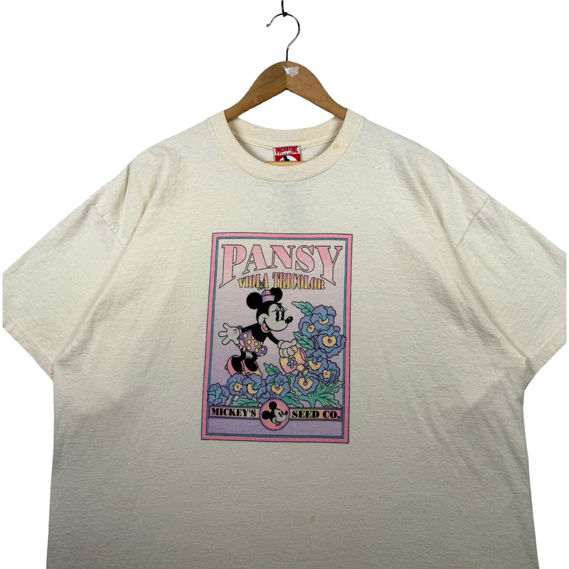 Vintage Disney Mickey Mouse Pansy Viola T-Shirt