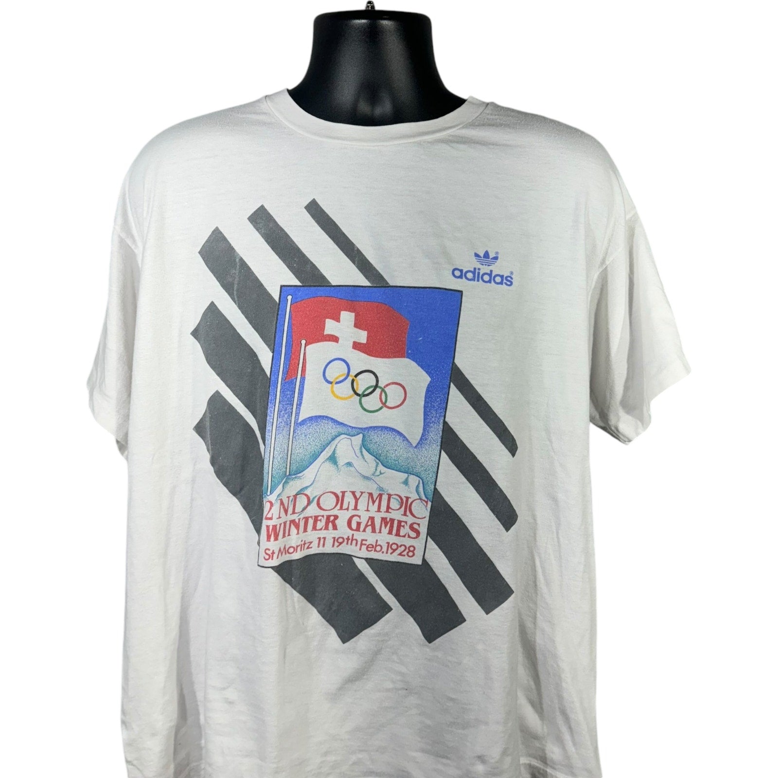 Vintage Adidas 2nd Olympic Winter Games Tribute Tee