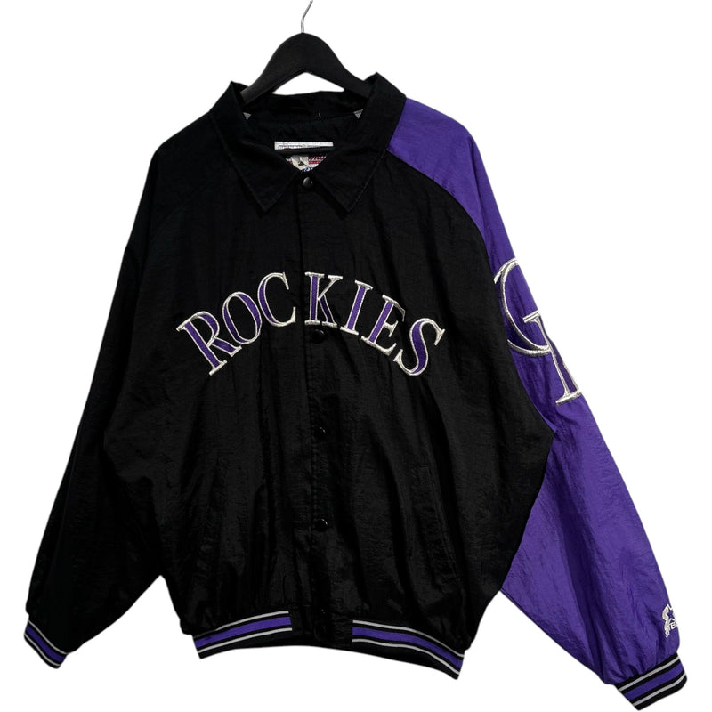 Vintage Diamond Starter Colorado Rockies Puffer Jacket