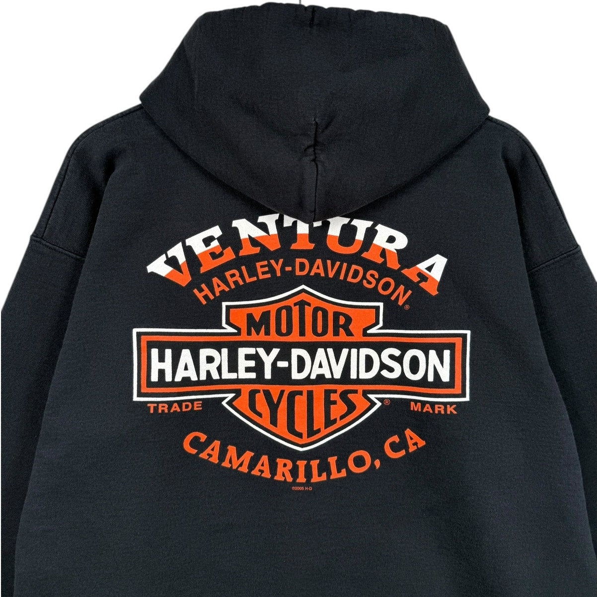 Vintage Harley Davidson Logo Ventura Hoodie