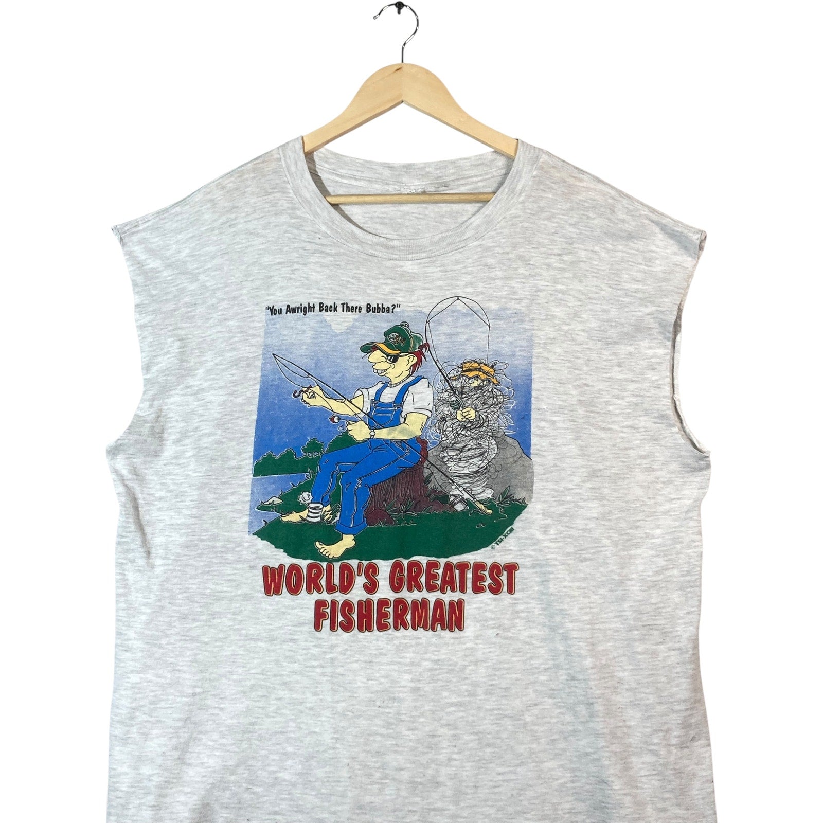 Vintage World's Greatest Fisherman Tank Top