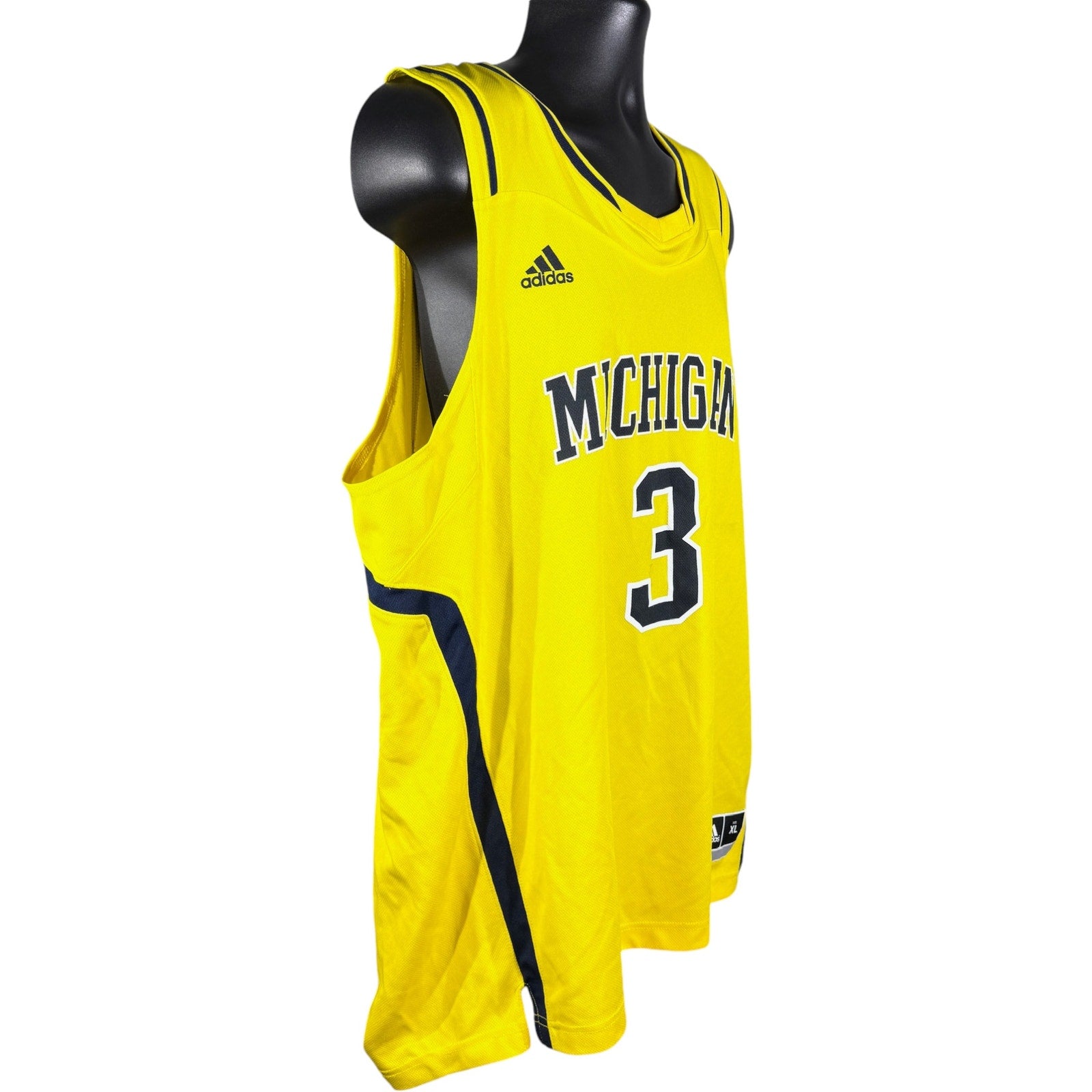 Vintage Adidas University Of Michigan Basketball Jersey