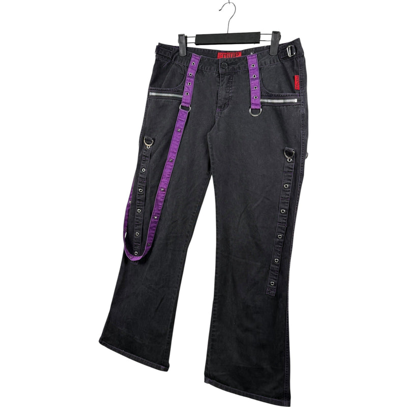 Vintage Tripp NYC Goth Rave Bondage Straps Pants 35