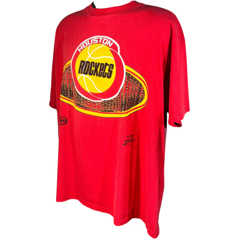 Vintage Houston Rockets Zubaz Logo Tee 90s