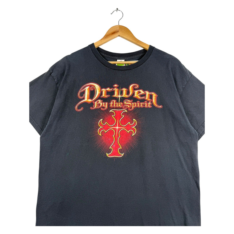Vintage Motorcycle Driven By The Spirit Romans 8:9-10 T-Shirt