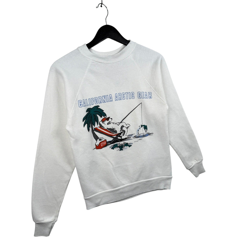 Vintage California Arctic Gear Polar Bear Fishing Crewneck