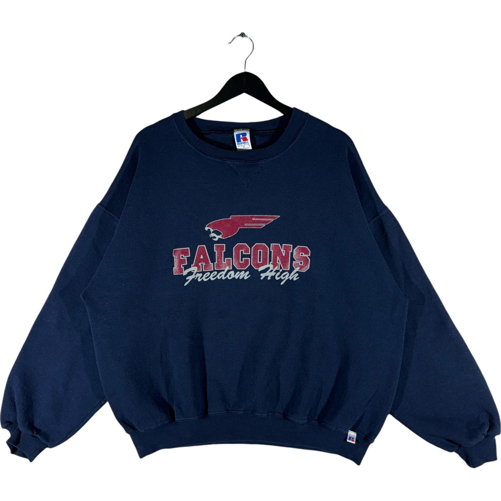 Vintage Russell Freedom High Falcons Spellout Crewneck