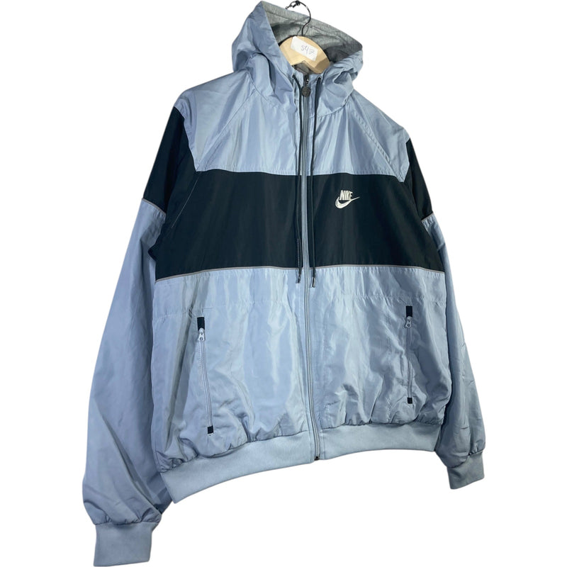 Vintage Nike Color Block Full Zip Hooded Windbreaker