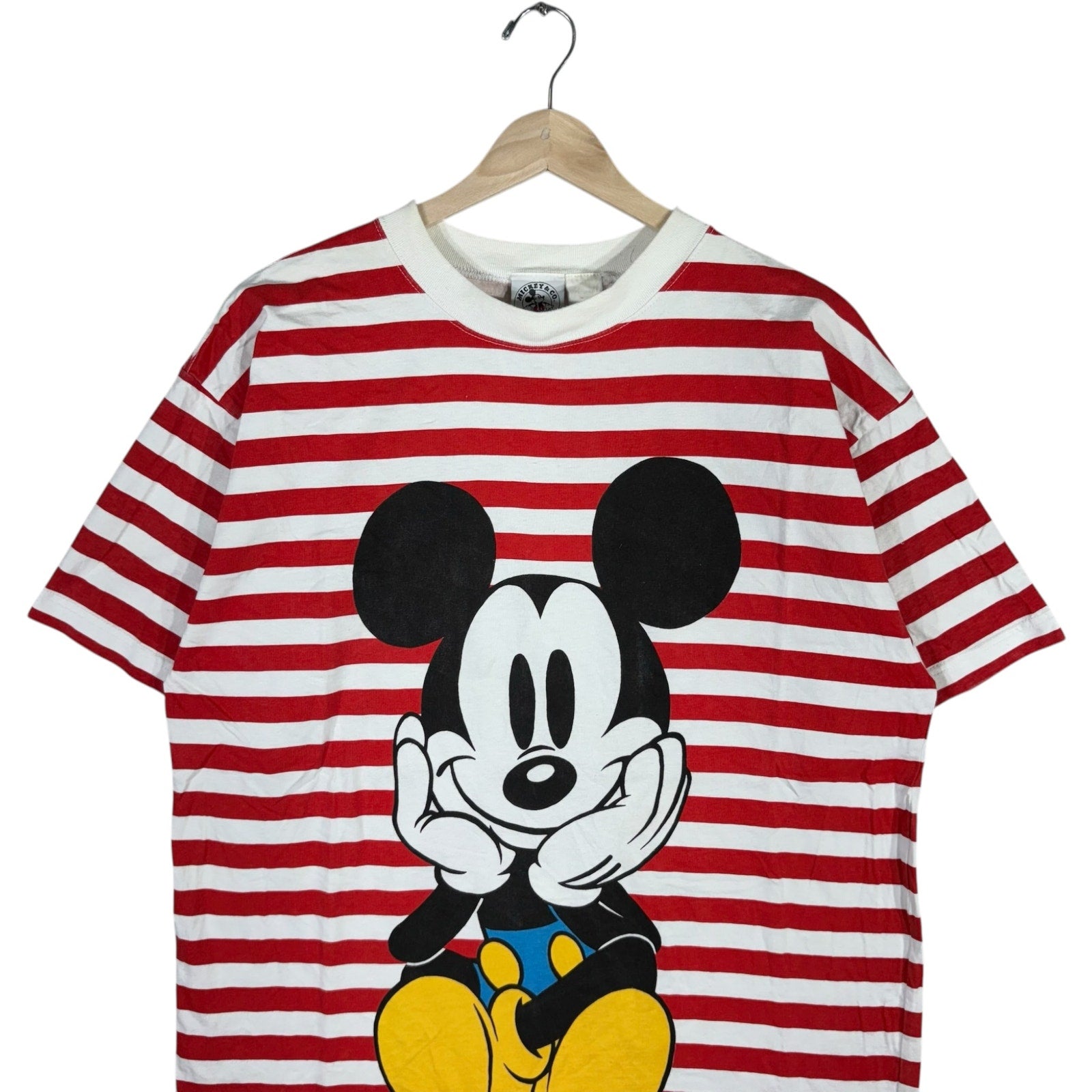 Vintage Disney Mickey Mouse Striped Tee
