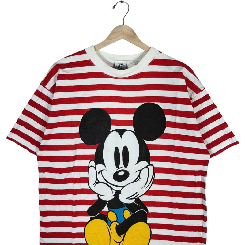 Vintage Disney Mickey Mouse Striped Tee