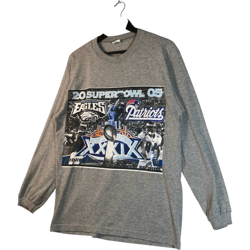 Vintage Eagles x Patriots Super Bowl 2005 Long Sleeve