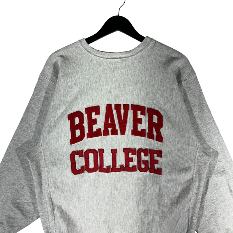 Vintage Champion Reverse Weave Beaver College Crewneck