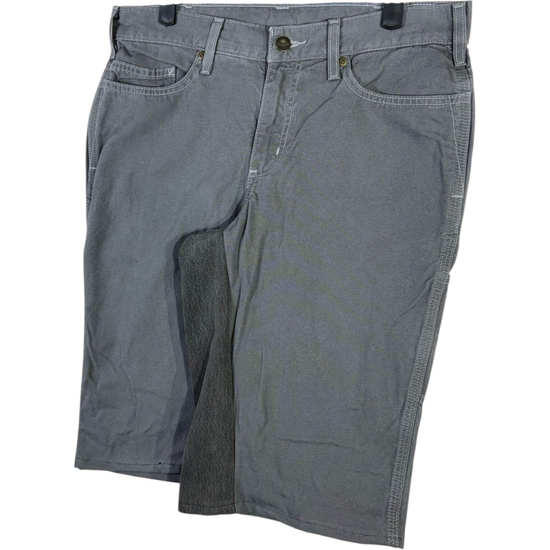 Vintage Women's Carhartt Cut & Sew Cargo Shorts 10