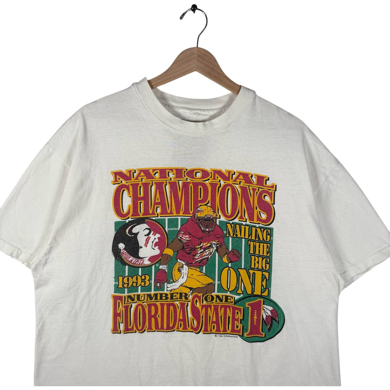 Vintage Florida State Seminoles National Champions Tee Large