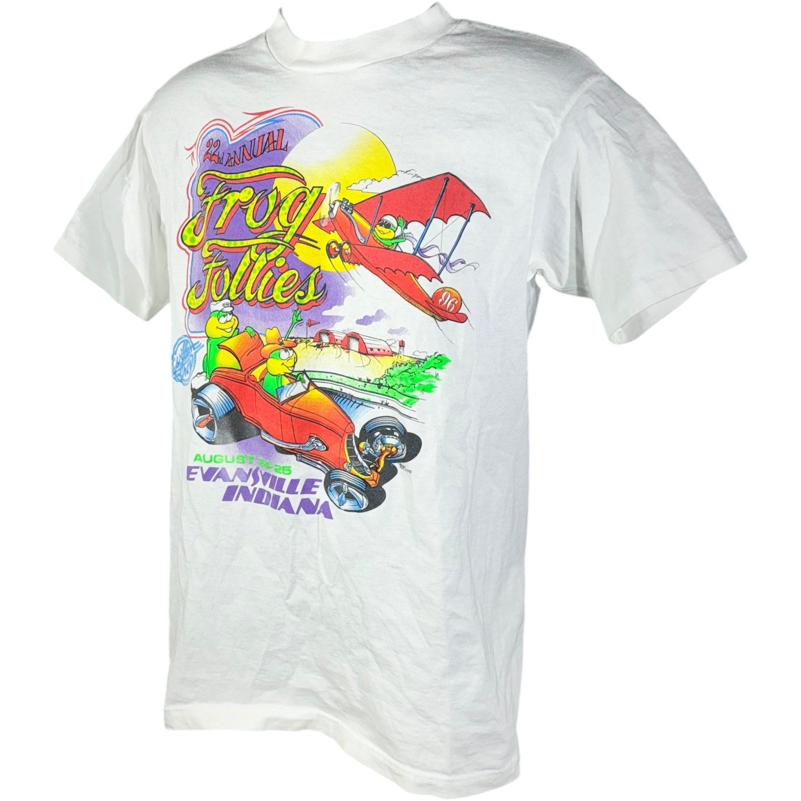 Vintage 22nd Annual Frog Follies Drag Racing Tee 90s