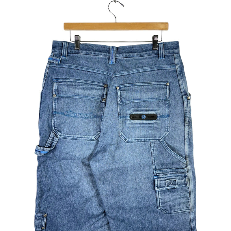 Vintage Clench Jeans Baggy Cargo Carpenter Pants 34x31