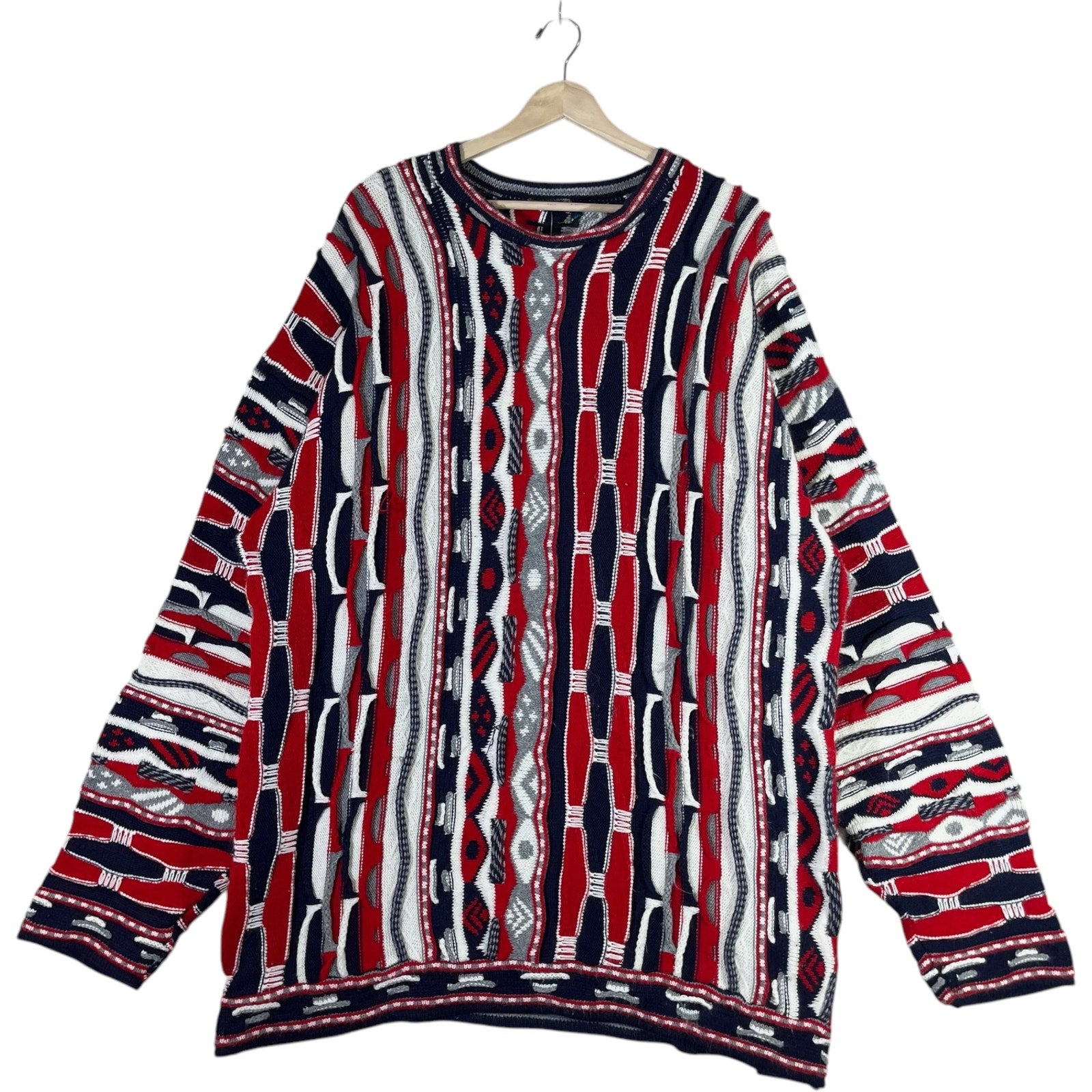 Vintage 3D Knit Sweater