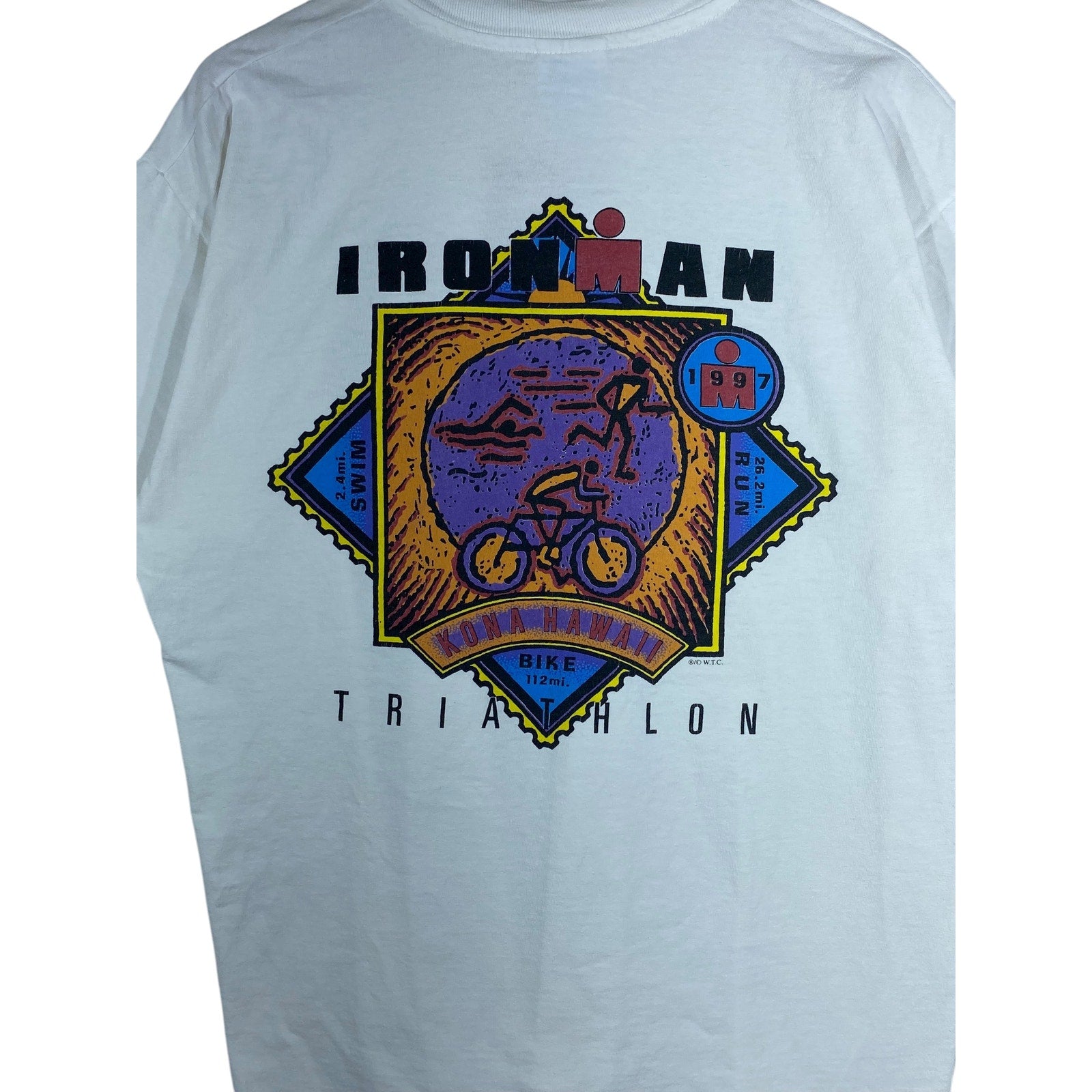 Vintage Ironman Triathlon Kona Hawaii T-Shirt 1997