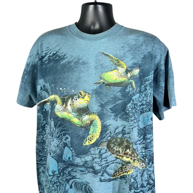 Vintage Under Water Turtles AOP Tee 90s