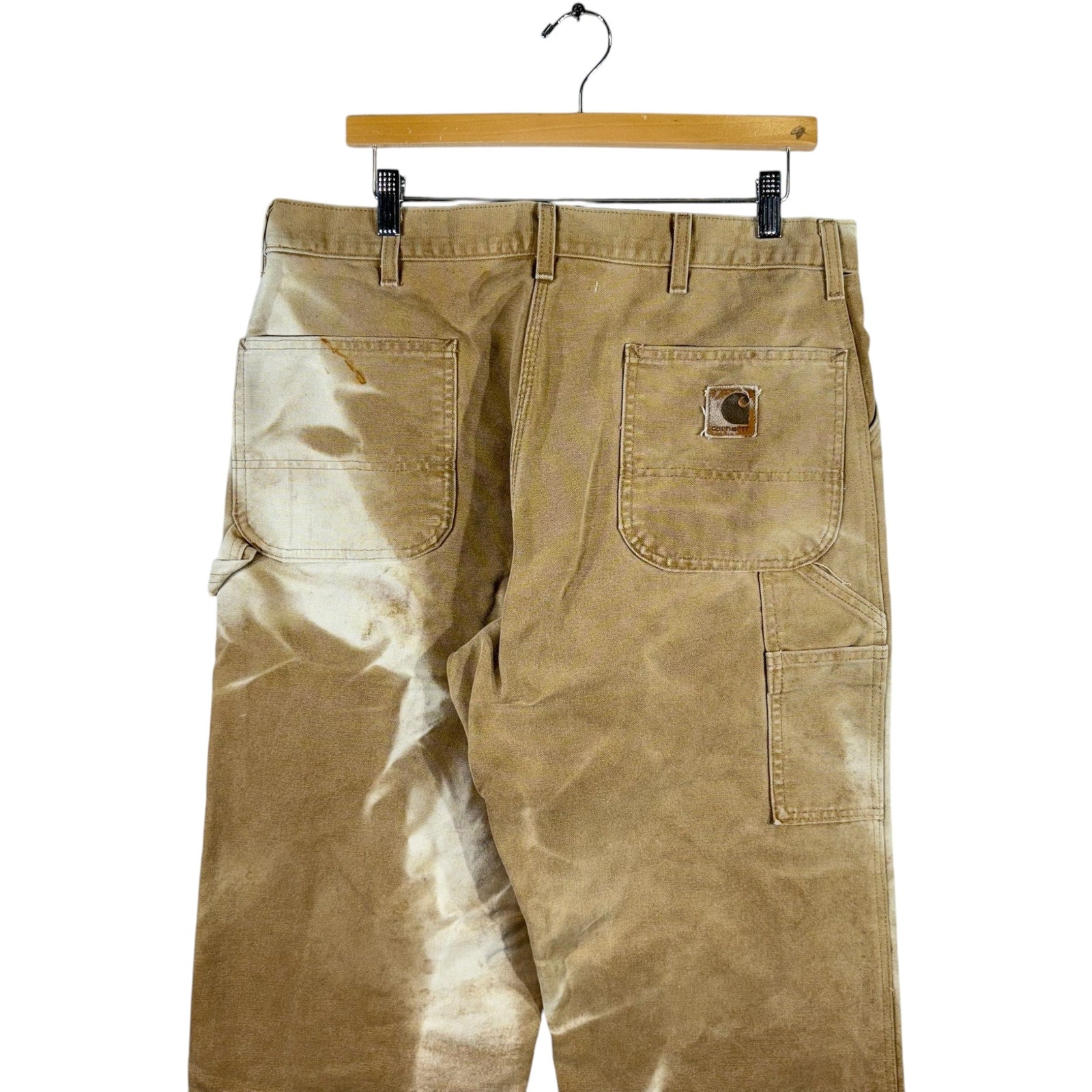 Vintage Faded Carhartt Straight Leg Carpenter Pants 35x29