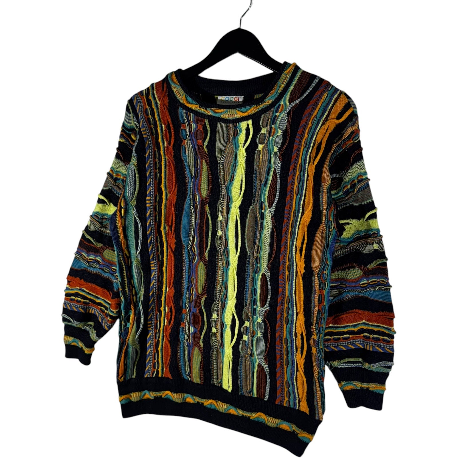 Vintage Coogi 3D Patterned Pullover Sweater