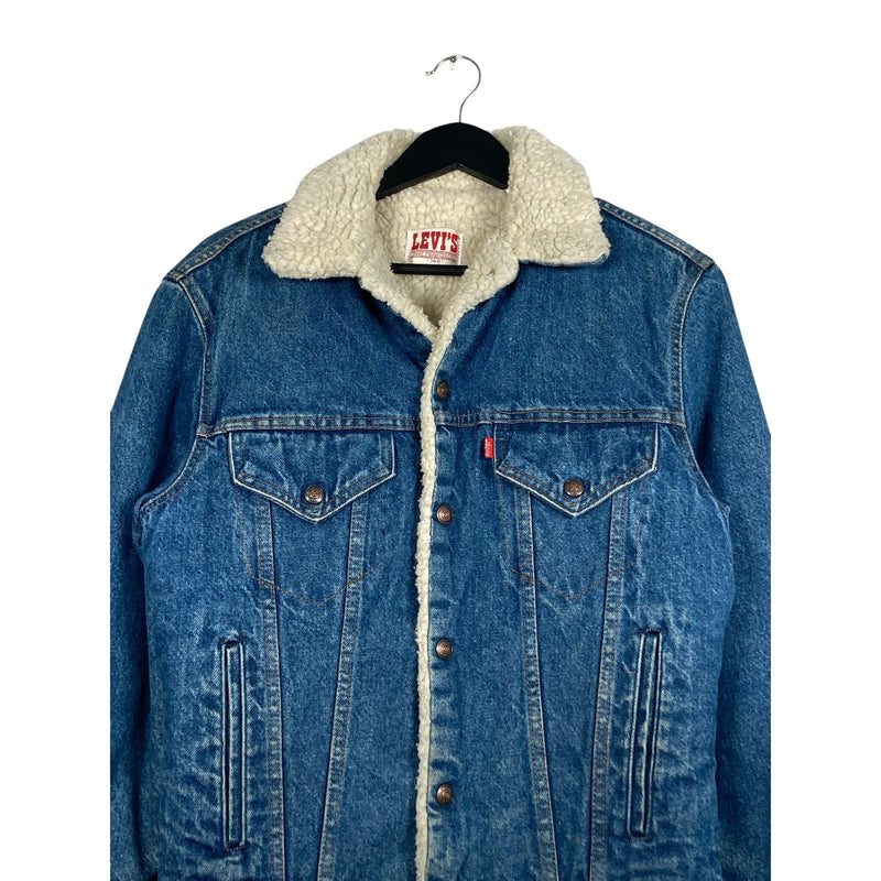 Vintage Levis Sherpa Lined Denim Trucker Jacket Medium