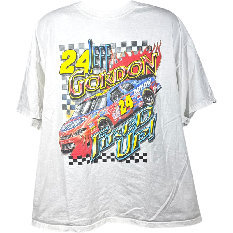 Vintage NASCAR "Feel The Heat" Jeff Gordon #24 Racing Tee