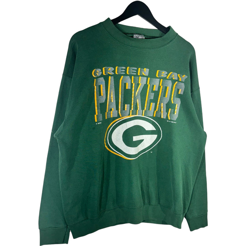 Vintage Green Bay Packers Logo Crewneck 90s