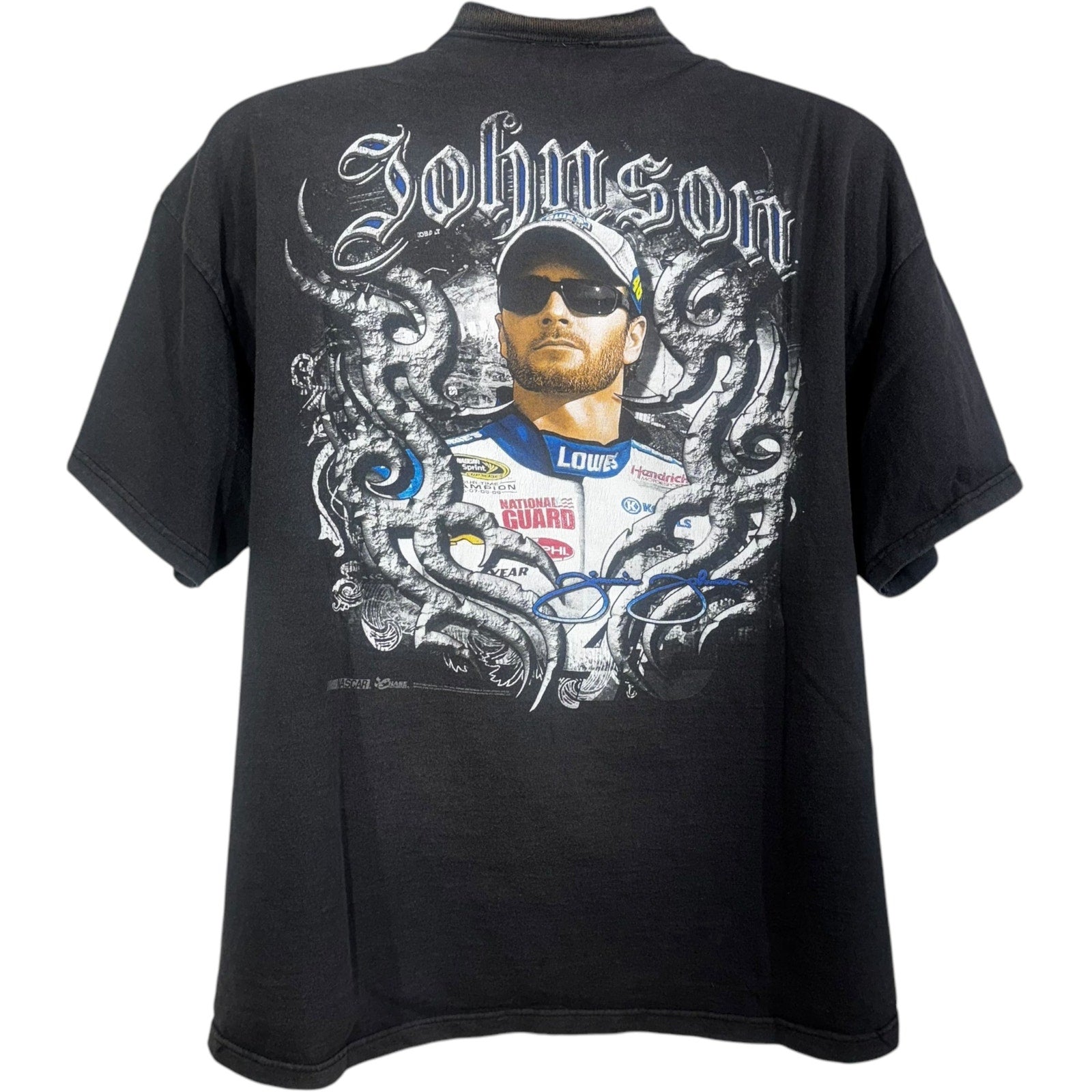 Vintage NASCAR Jimmie Johnson Double Sided Graphic Tee