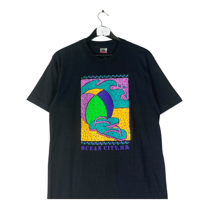 Vintage Ocean City Maryland Neon Beach T-Shirt