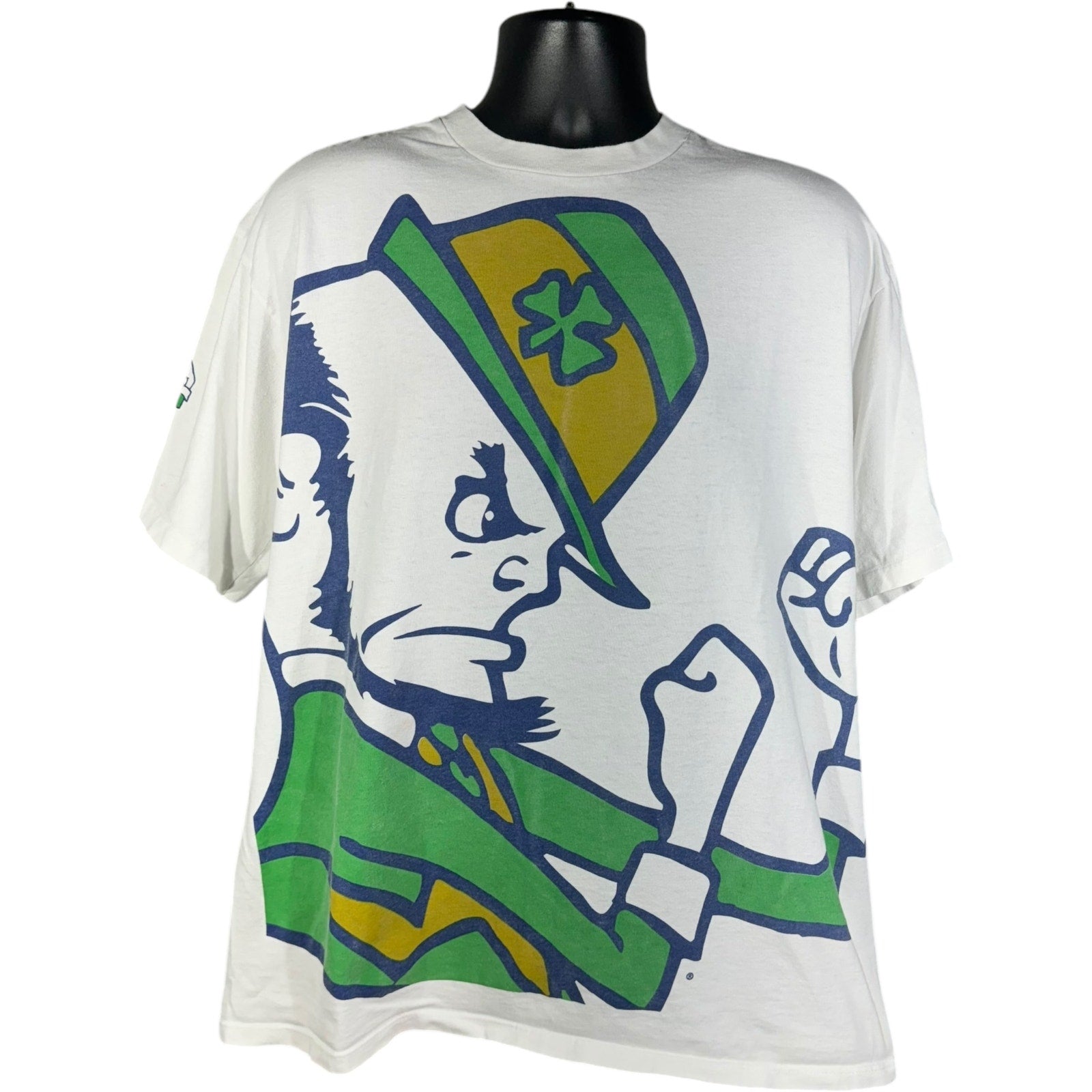 Vintage Starter University Of Notre Dame Fighting Irish Mascott Tee 90s