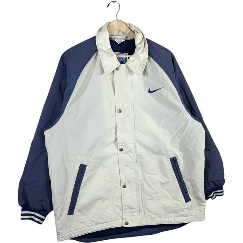 Vintage Nike Collared Mini Swoosh Logo Color Block Windbreaker