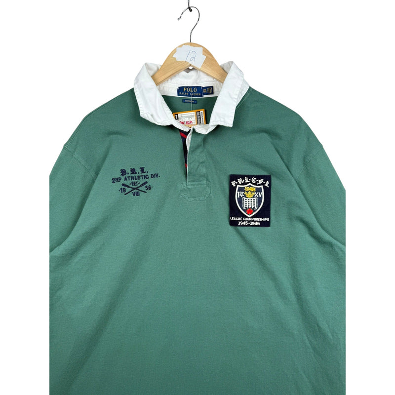 Vintage Polo Ralph Lauren League Champ Long Sleeve Polo Shirt